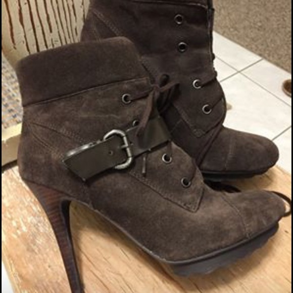 GUESS brown suede boots - Picture 1 of 6